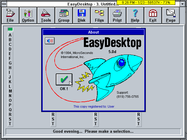 EasyDesktop 5.0d - About